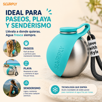 Slurply™ 2 en 1 - Botella de Agua & comedero para mascotas